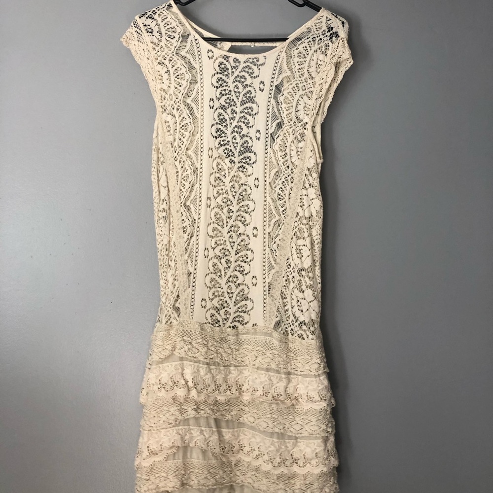 White lace coverup
